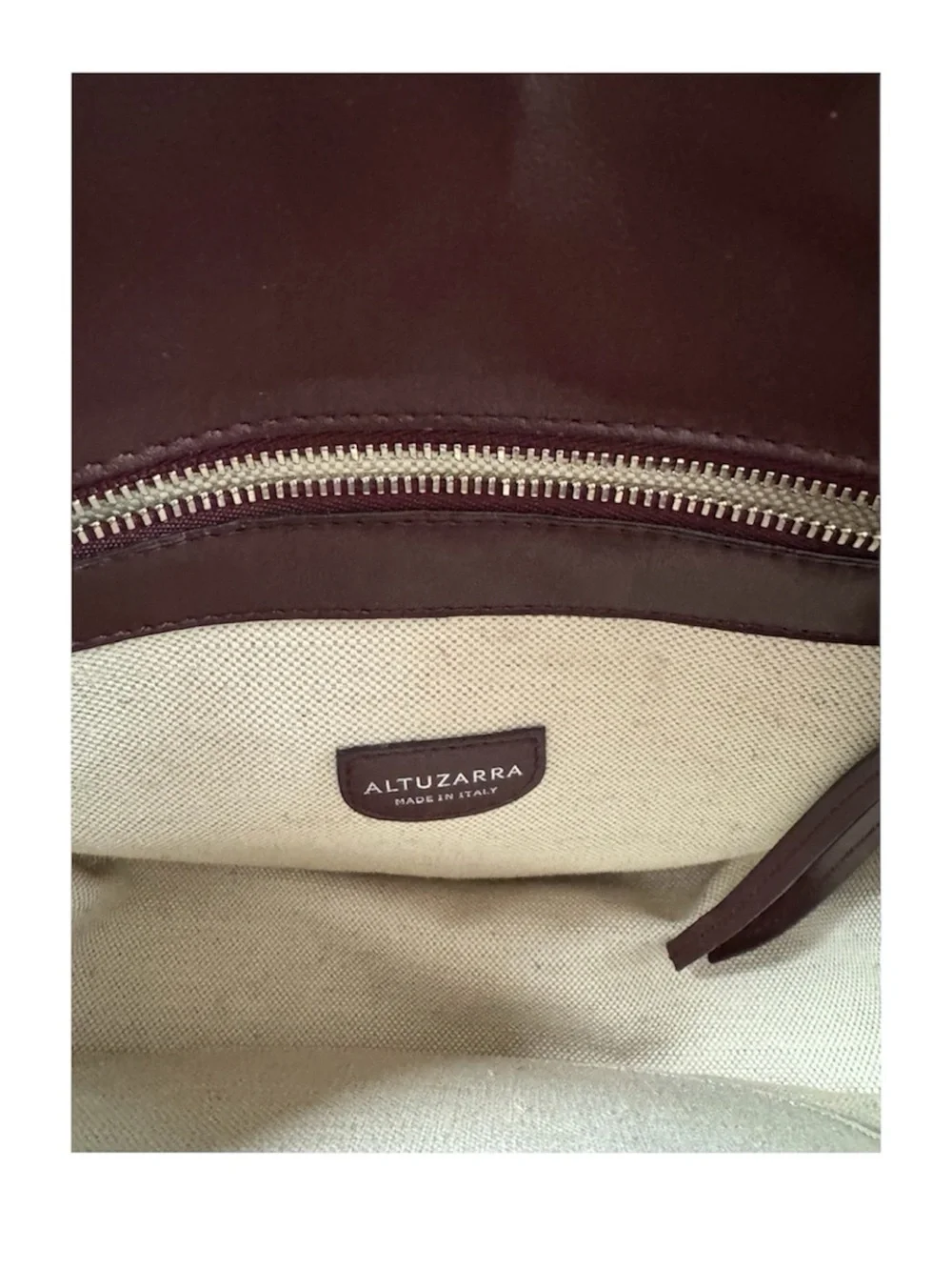 Altuzarra Ghianda Knot Saddle Bag Burgundy Suede
